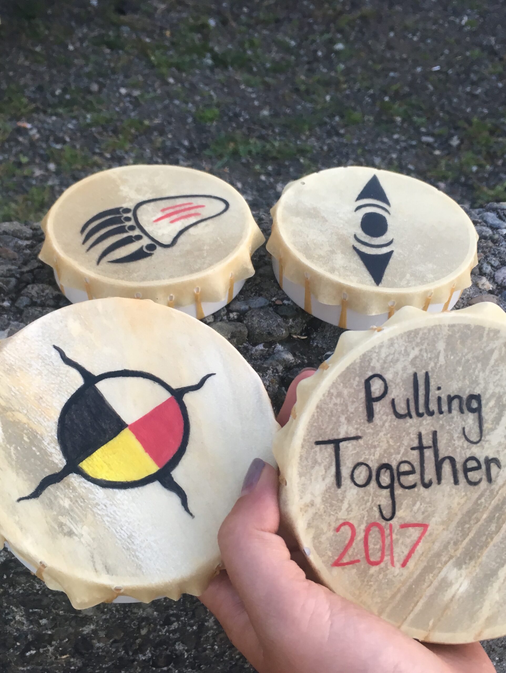 pulling together sideways